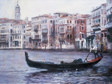 städtische Landschaft Werke - Venedig Chinesisch Chen Yifei Stadtbild